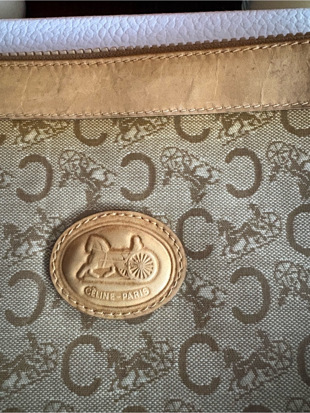 Celine Vintage Monogram Clutch/Cosmetic Pouch - Picture 2 of 13